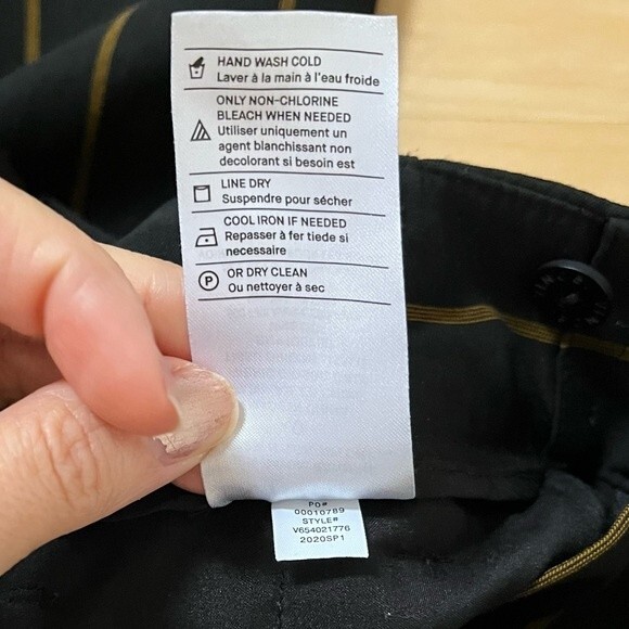 Vince High Waisted Striped Wide Leg Trouser Pants 0 - Picture 10 of 14